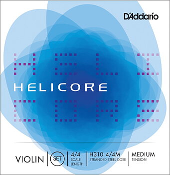 D'Addario H310 4/4M Helicore violin set.