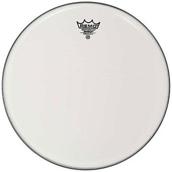 Remo Emperor White Suede 14"