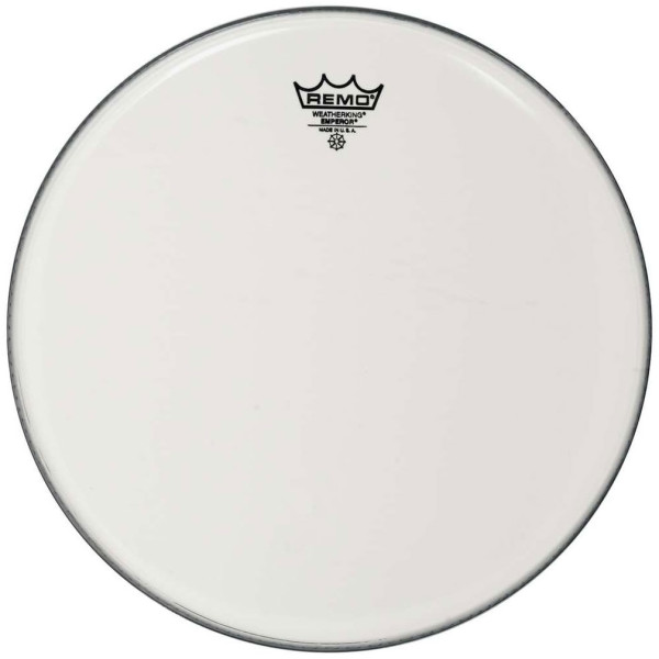 Remo Emperor White Suede 13"