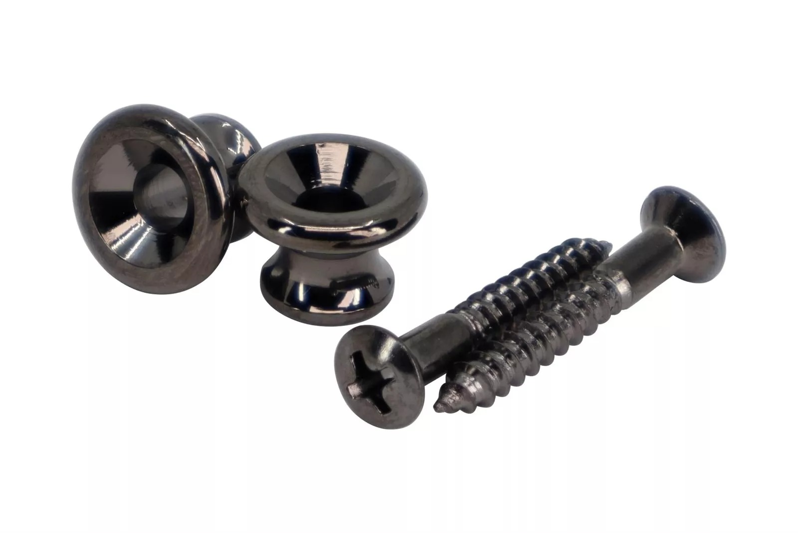 Axelbandsknopp Gibson (Gotoh) Svart, 2-pack