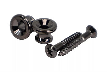 Strap button Gibson (Gotoh) Black, 2-pack