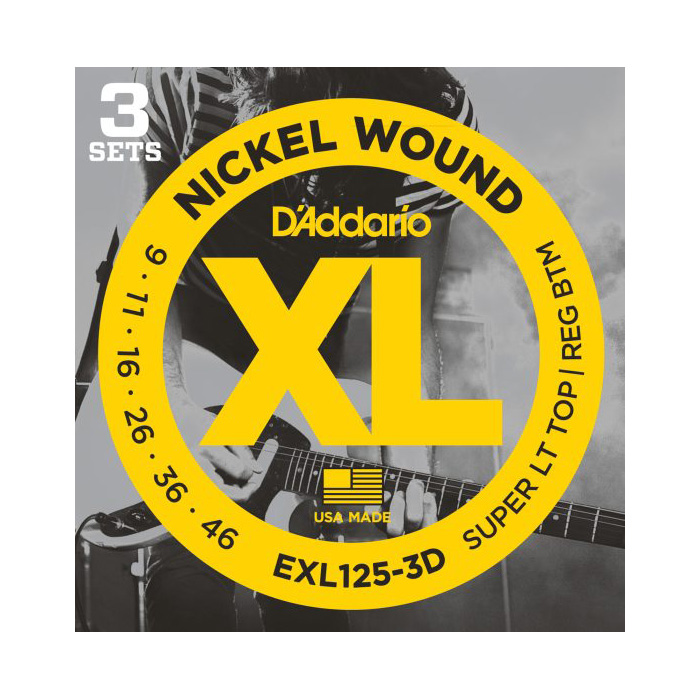 D'Addario EXL125 3-Pack
