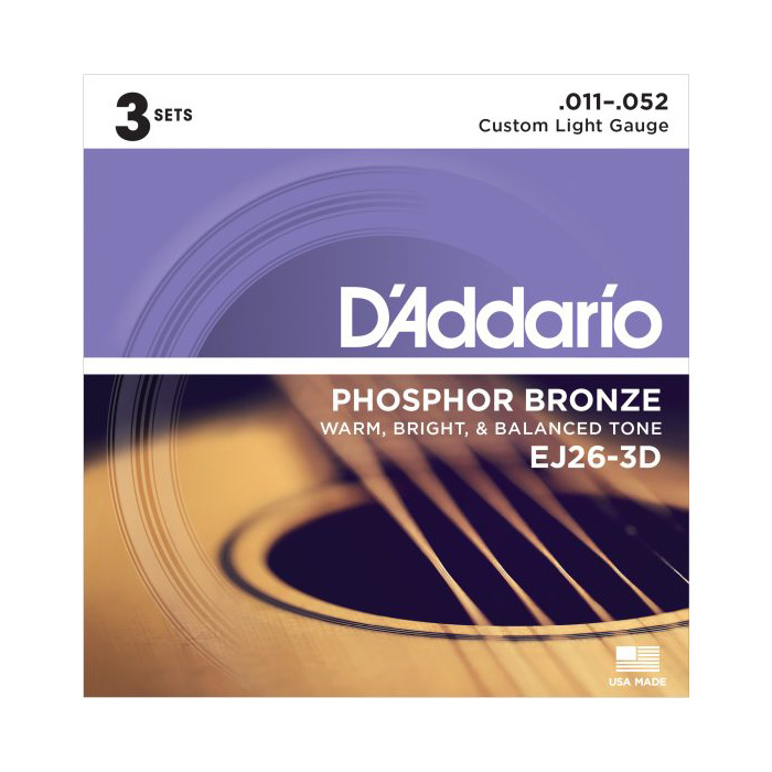 D'Addario EJ26 3-Pack