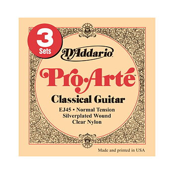 D'Addario Pro Arté EJ45 3-Pack