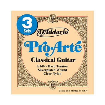 D'Addario Pro Arté EJ46 3-Pack