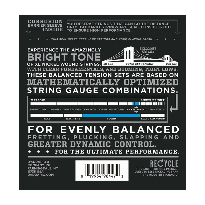 D'Addario EXL220BT - 2