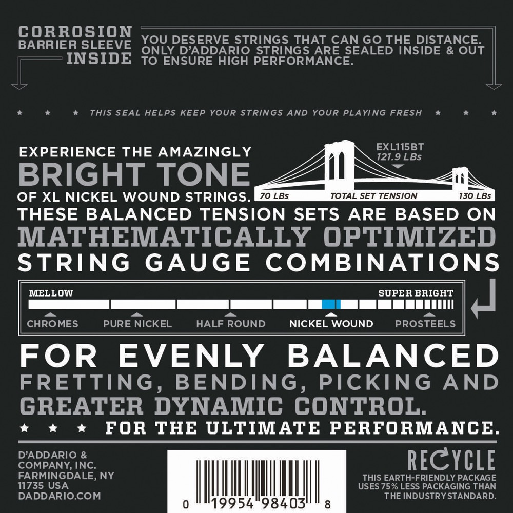 D'Addario EXL115BT - 3