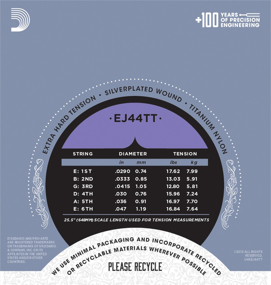 D'Addario EJ44TT - 4