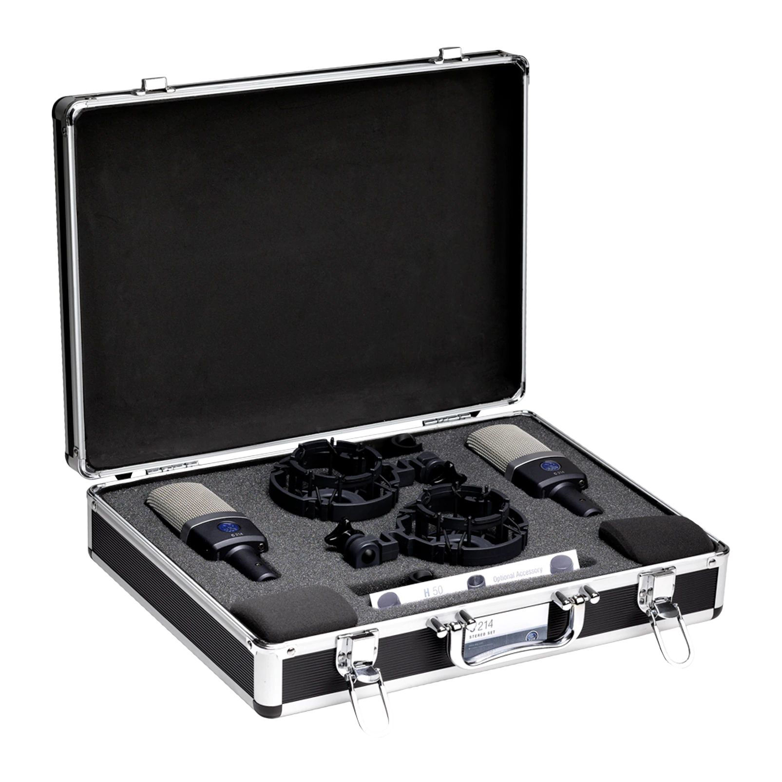 AKG C214/ST Stereo Set, recording microphones