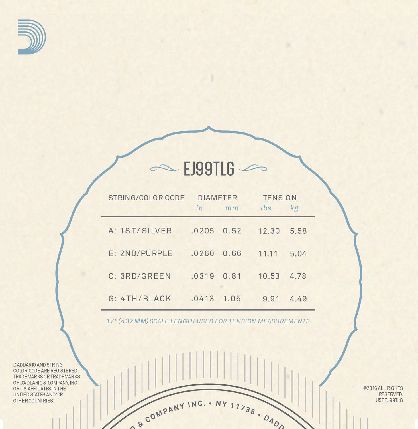 D'Addario EJ99TLG - 7