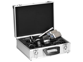 AKG Drumset Premium | 1x D12VR, 2x C214, 1x C451, 4x D40 + K&M klämma