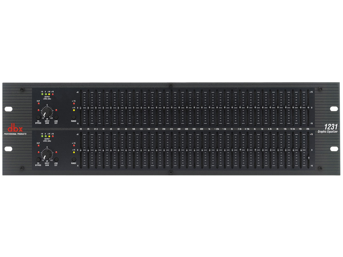 DBX 1231 | Dubbel 31-bands grafisk equalizer