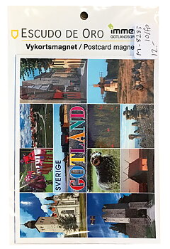 Vykortsmagnet m. Gotlandsmotiv 10st/fp
