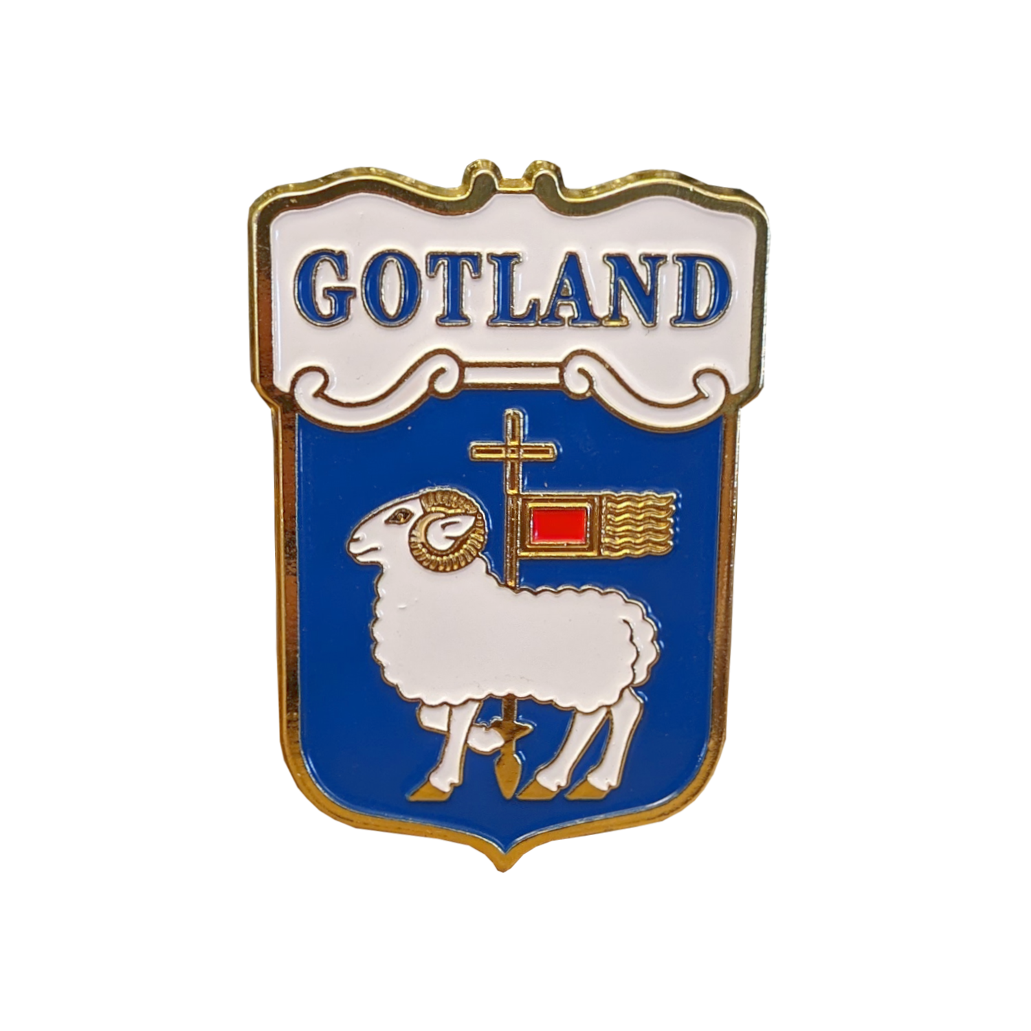 Magnet Metall Gotl. Vapen 12st/fp