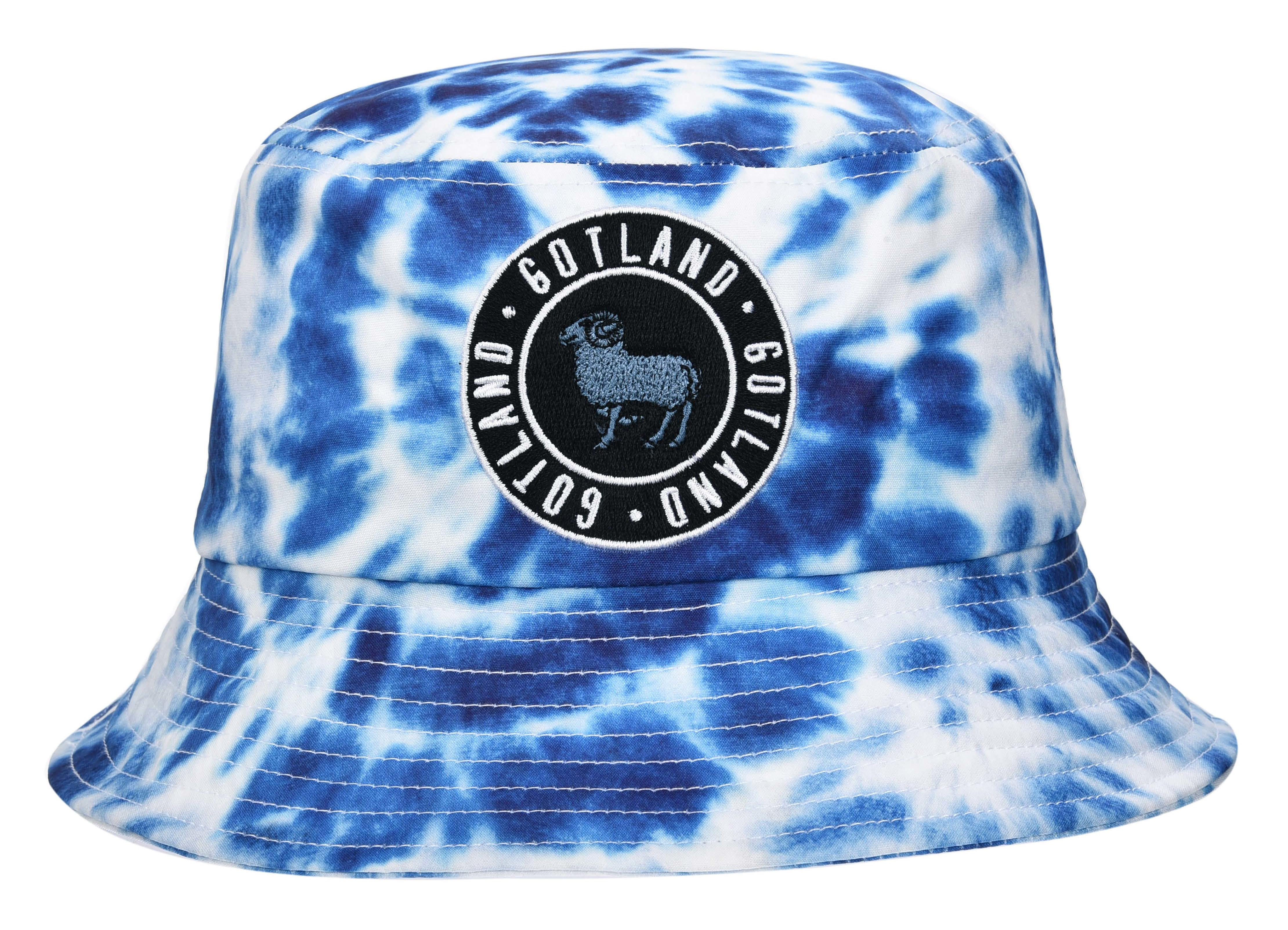 Hatt Kids Tyg Tiedye Blå/vit 5st/fp