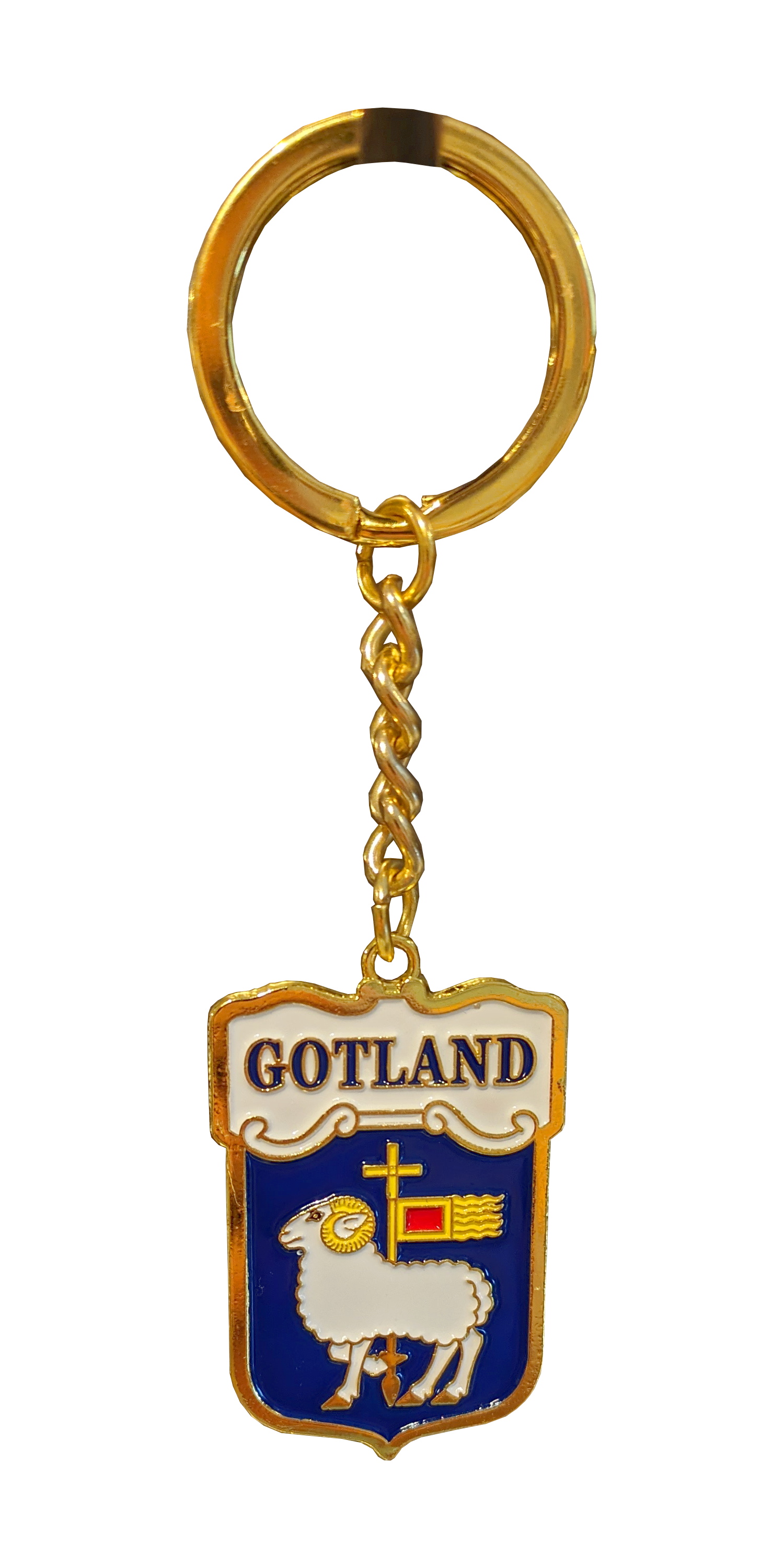 Nyckelring Metall Gotlandsvapen 12st/fp