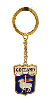 Nyckelring Metall Gotlandsvapen 12st/fp