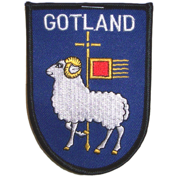 Tygmärke Gotlandvapen 10st/fp 