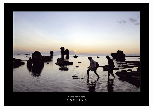 Poster Gamle hamn, Fårö 5st/fp 