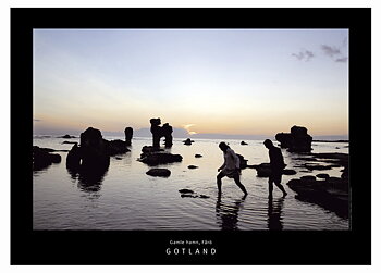 Poster Gamle hamn, Fårö 5st/fp 