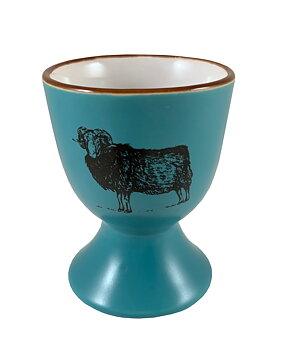 Äggkopp "Island Of Sheep" Petrol 12st/fp