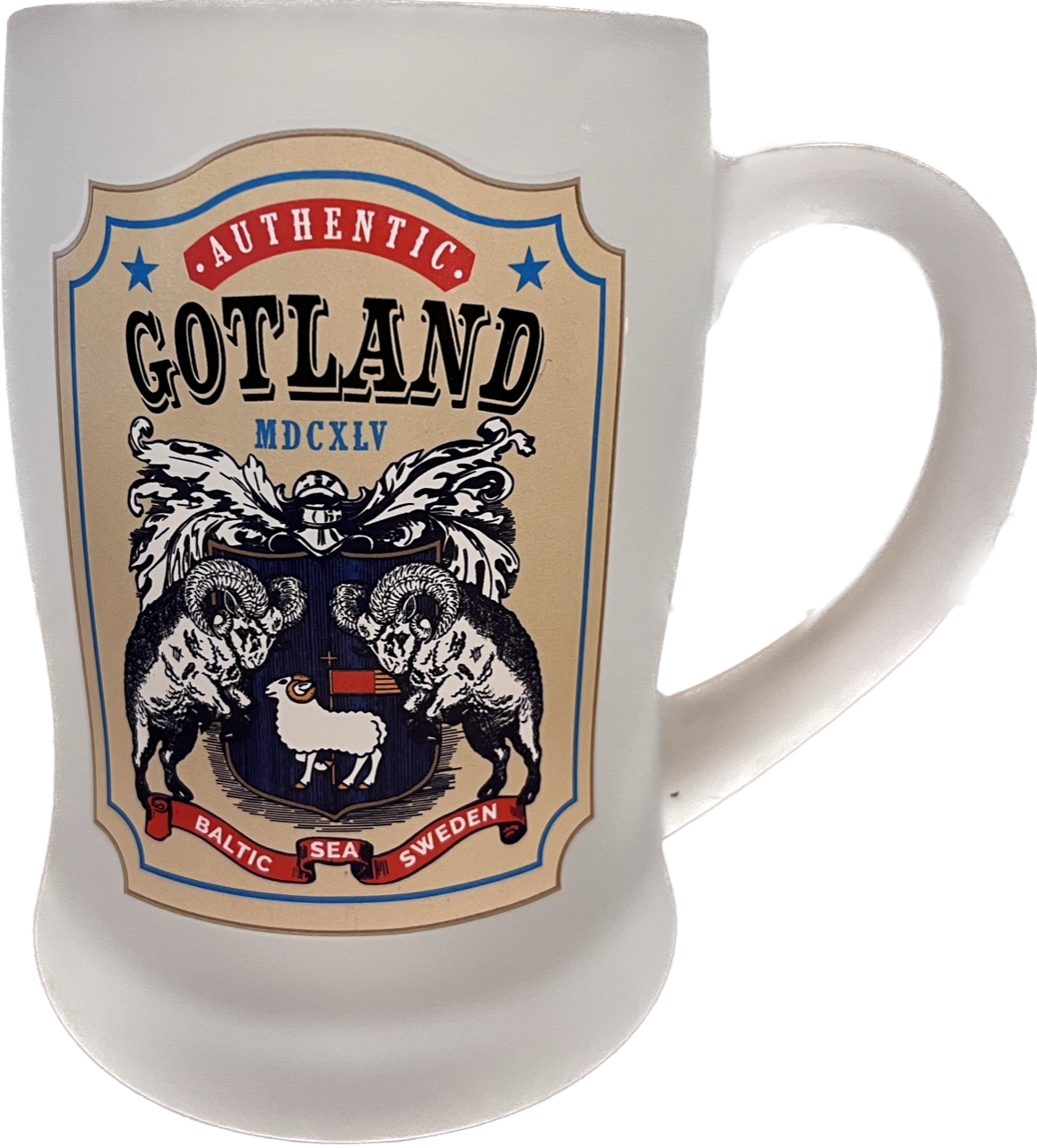 Ölsejdel Gotland frostat glas
