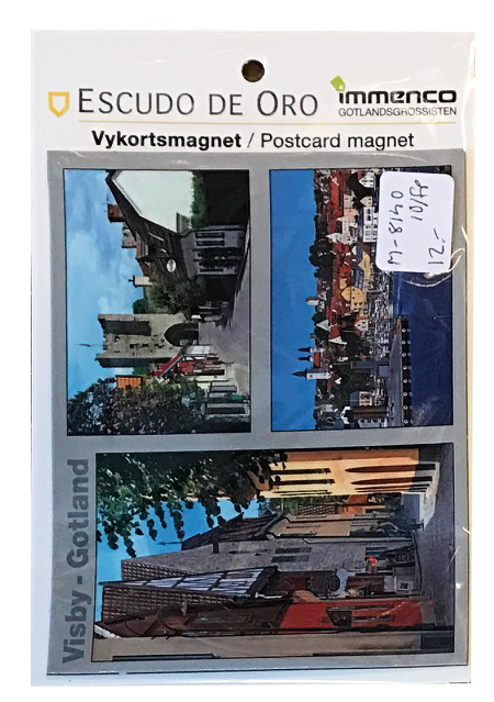 Vykortsmagnet m. Gotlandsmotiv 10st/fp 