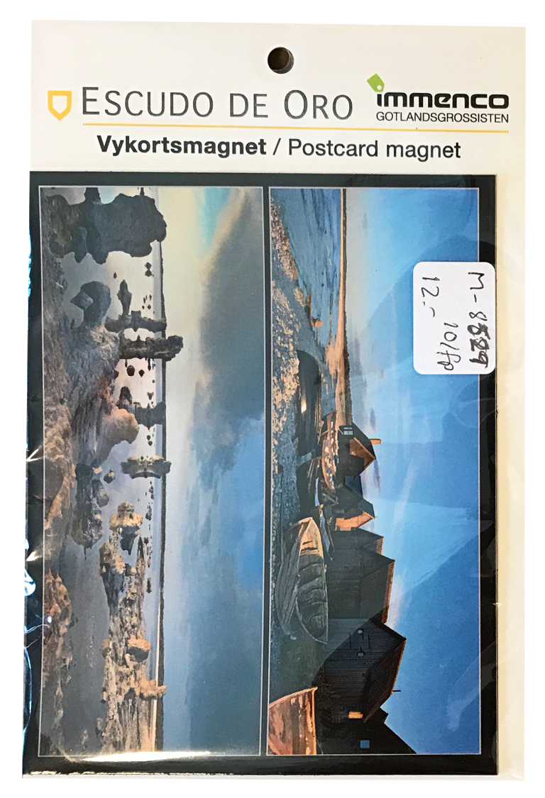 Vykortsmagnet m. Gotlandsmotiv 10st/fp 