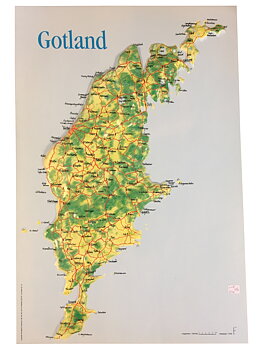 Karta Relief Gotland 5st/fp