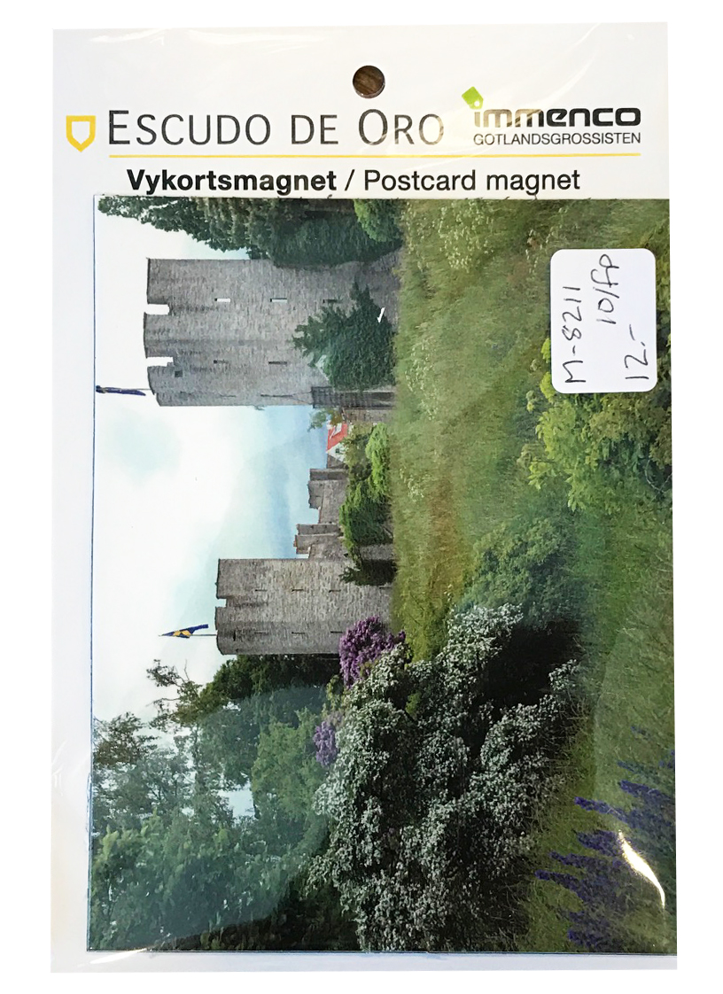 Vykortsmagnet m. Gotlandsmotiv 10st/fp 