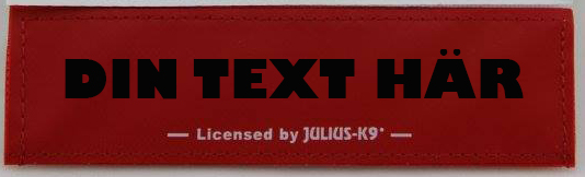  Egen text- Kardborredekaler tilll Julius-K9 sele och halsband - 51