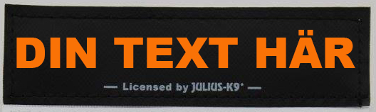  Egen text- Kardborredekaler tilll Julius-K9 sele och halsband - 72