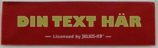  Egen text- Kardborredekaler tilll Julius-K9 sele och halsband - 54
