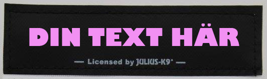  Egen text- Kardborredekaler tilll Julius-K9 sele och halsband