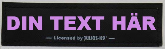  Egen text- Kardborredekaler tilll Julius-K9 sele och halsband - 86