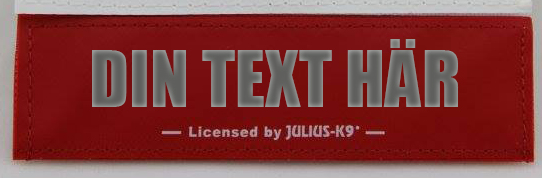  Egen text- Kardborredekaler tilll Julius-K9 sele och halsband - 7