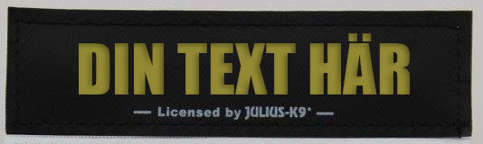  Egen text- Kardborredekaler tilll Julius-K9 sele och halsband - 14