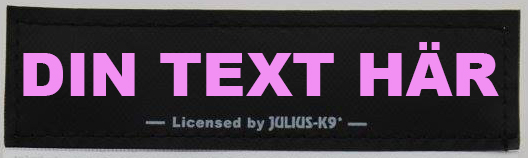  Egen text- Kardborredekaler tilll Julius-K9 sele och halsband - 75