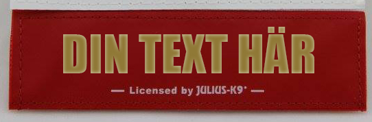  Egen text- Kardborredekaler tilll Julius-K9 sele och halsband - 8