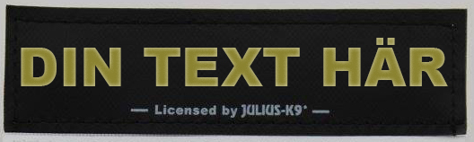  Egen text- Kardborredekaler tilll Julius-K9 sele och halsband - 70