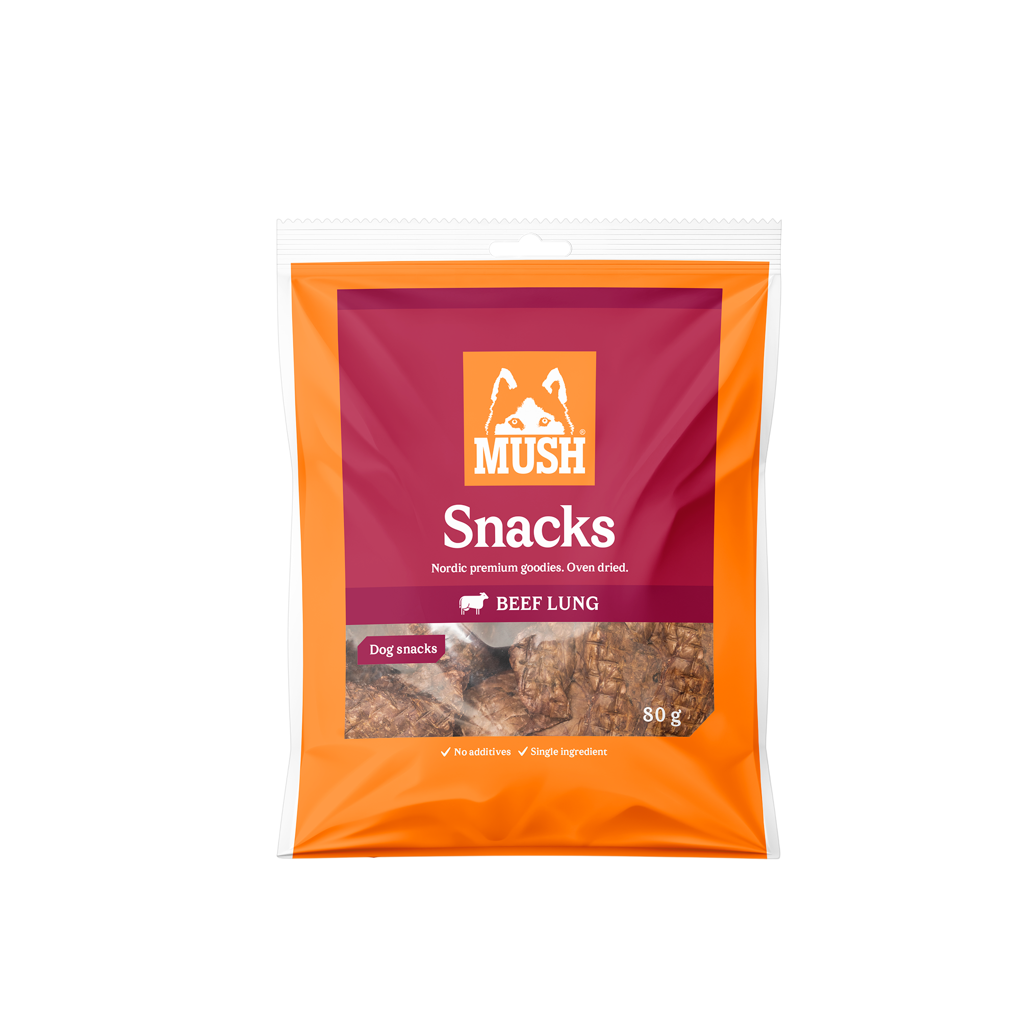 MUSH Snacks Nötlunga 80 g