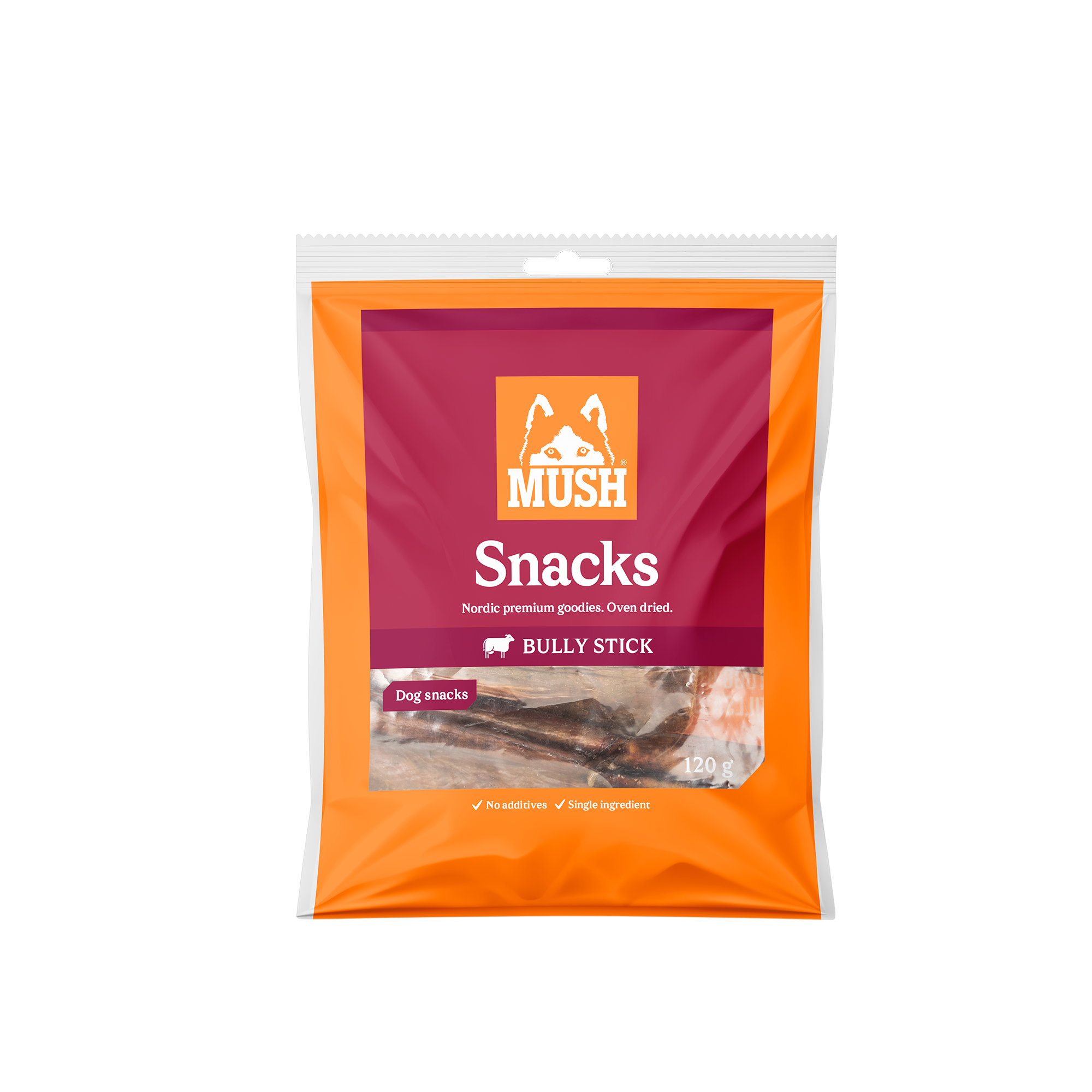 MUSH Snacks Tjurmuskel 120 g