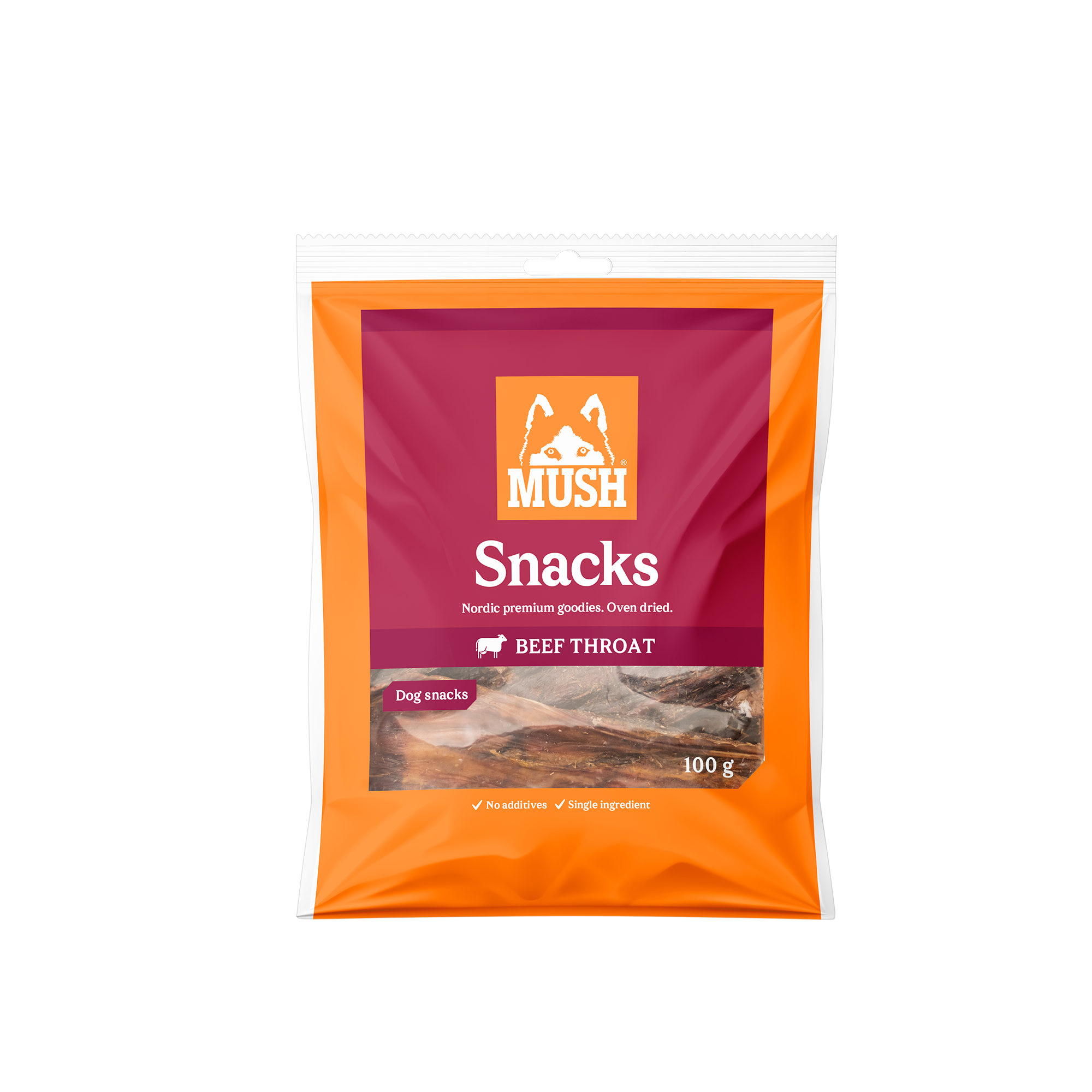 MUSH Snacks Nöt Matstrupe 100 g