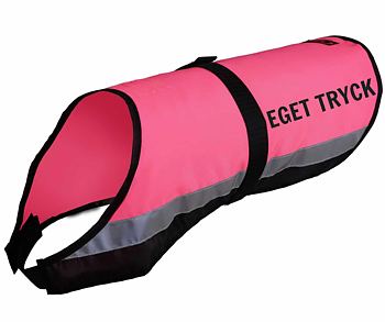 Reflexväst Neonrosa  (med eget tryck (valfritt) )