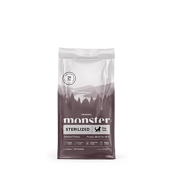 Monster Dog Orig. Sterilized Chick/Turkey 2 kg