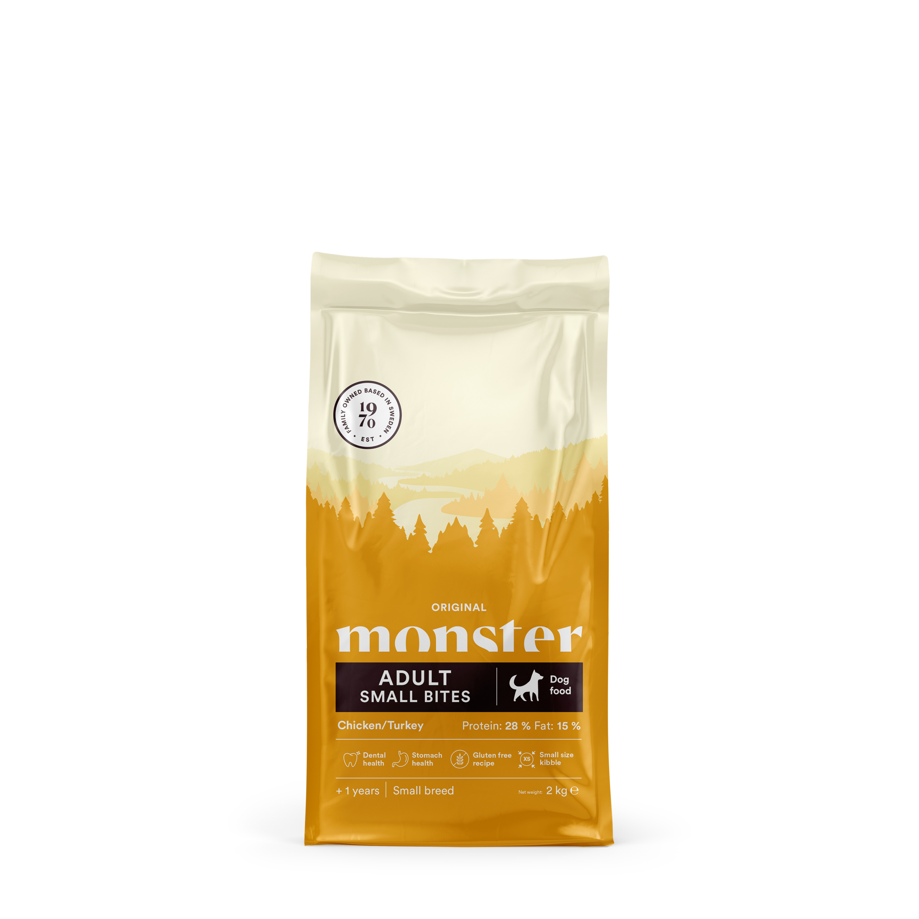 Monster Dog Orig. Adult Chick/Turk Small bites 2 kg