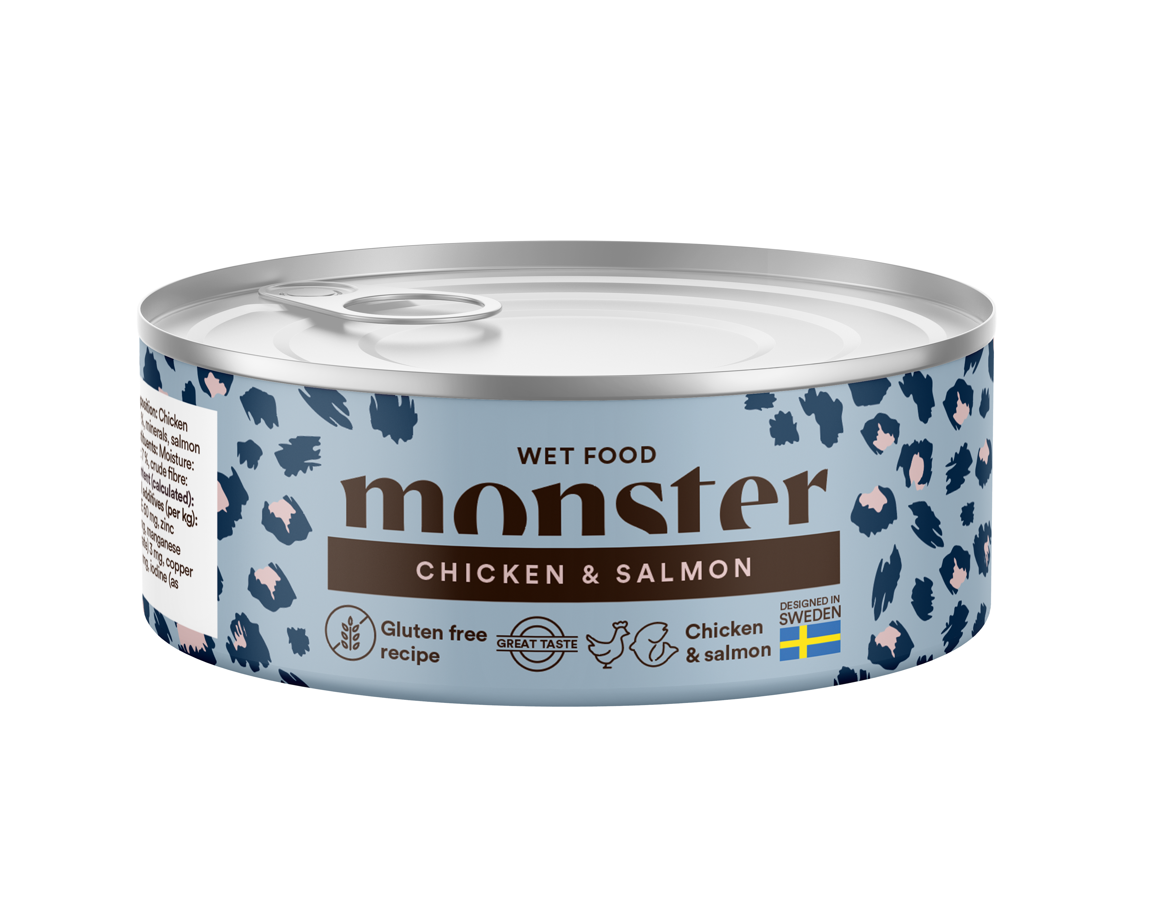 Monster Cat Ad Multi Chick/Salm 100 gr våtmat katt