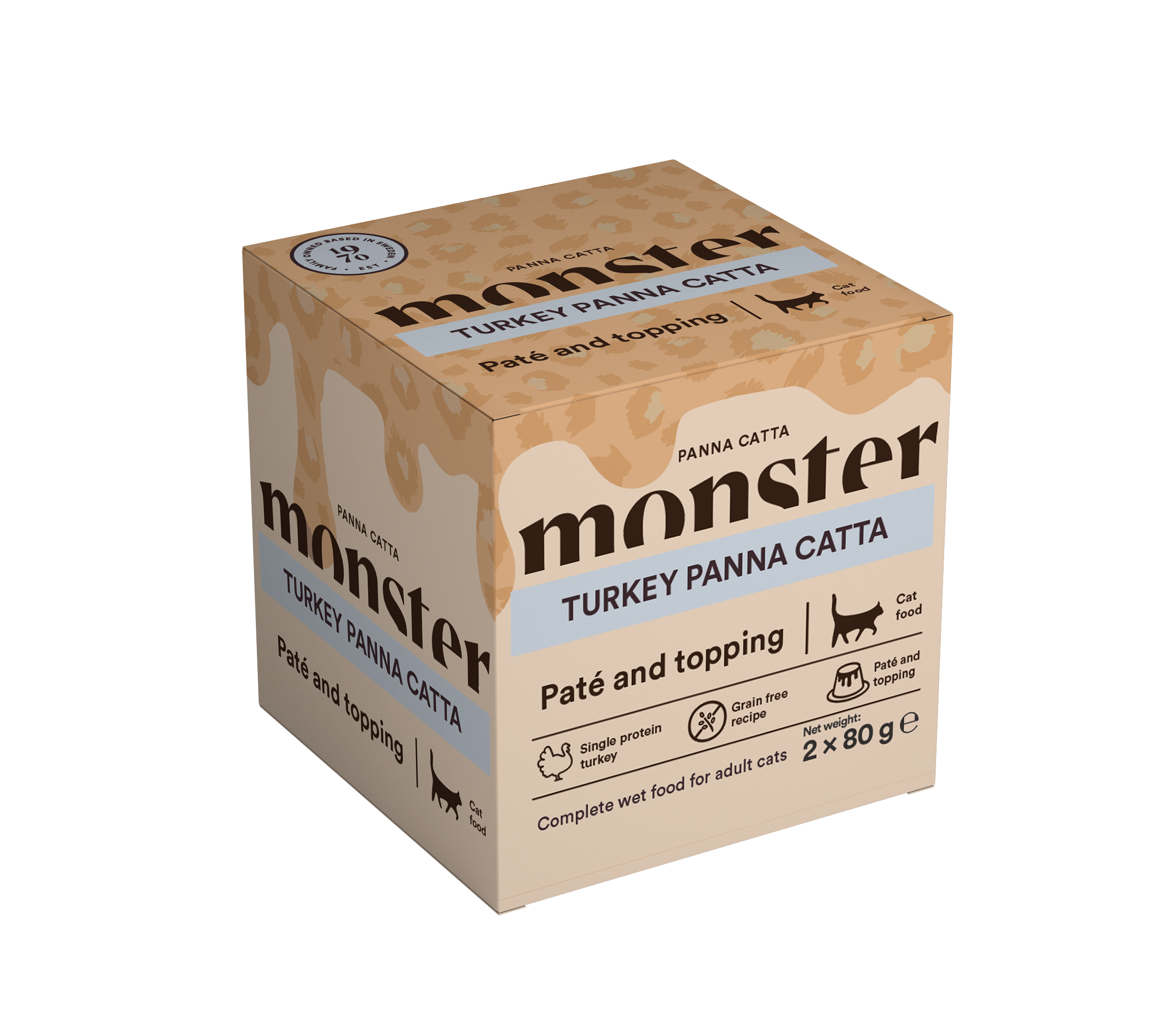 Monster Cat Panna Catta Turkey 2-pack 80 g