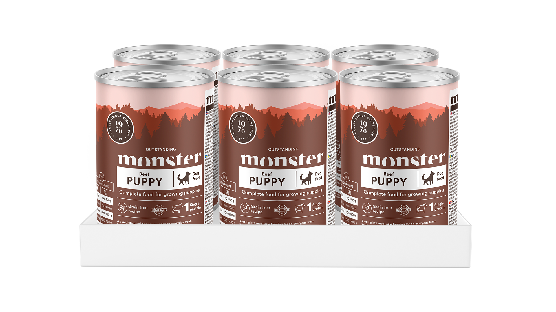 Monster Dog Puppy Beef 400 gr våtfoder för hund