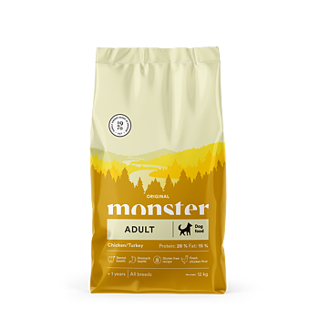 Monster Dog Orig. Adult Chick/Turkey 12 kg